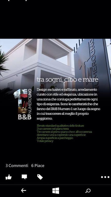 B&B Numero Uno Bisceglie Eksteriør billede